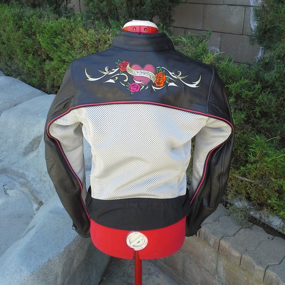 Harley Davidson convertible leather jacket - Picture 7 of 8